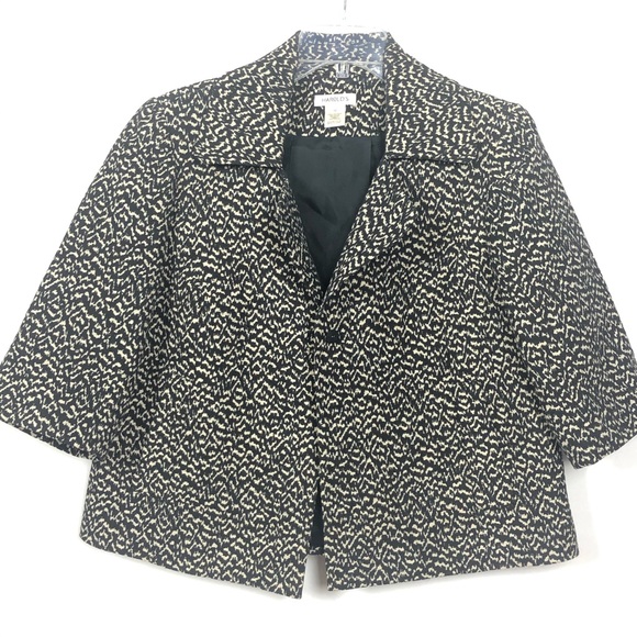 HAROLD’S Classic Black & Cream skirt Set Sz - Picture 7 of 14